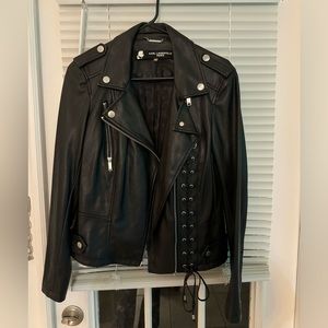 KARL LAGERFELD PARIS Leather Jacket Women’s Small